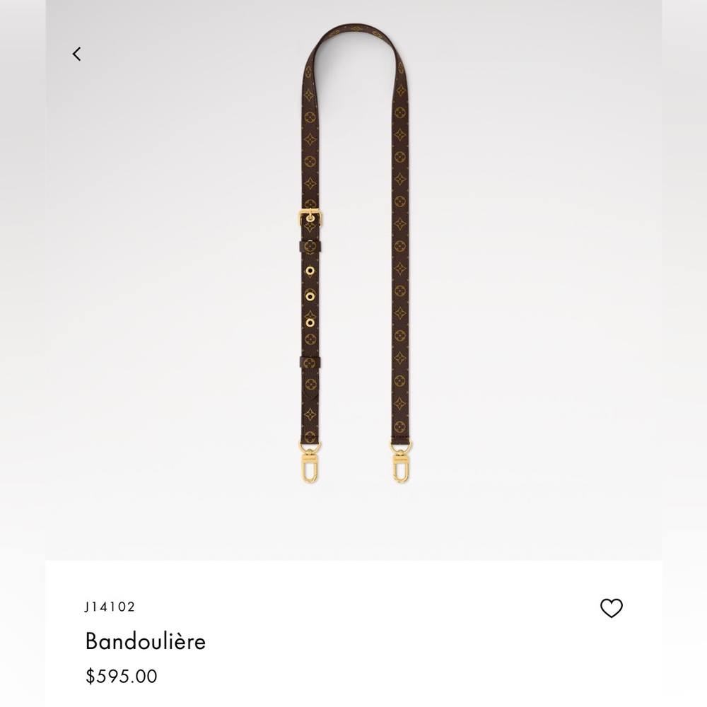 Louis Vuitton Bandouliere strap